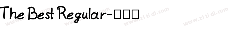 The Best Regular字体转换